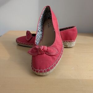 Life Stride Espadrille Flats with Bow Detail